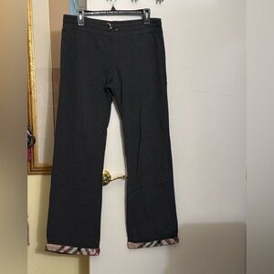 Men’s Burberry Brit  joggers pants . S:L . Charcoal gray .Made in Bulgaria
